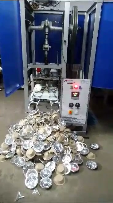 HR 110 Fully Auto Thali Dona Making Machine Single Die
